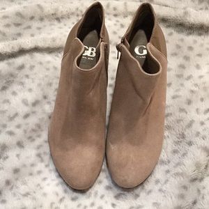 Light tan booty boots